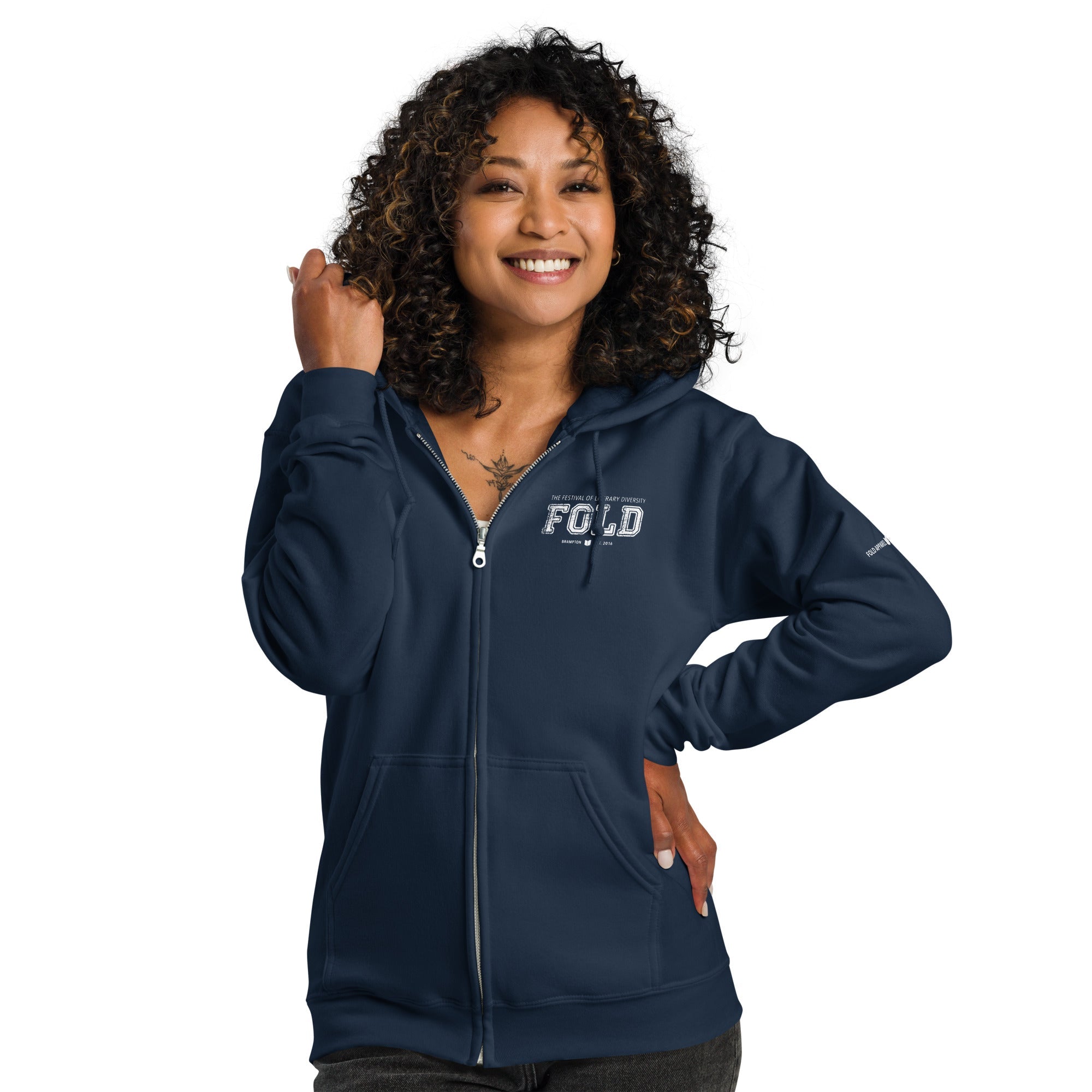 FOLD Varsity - Unisex Zip Hoodie