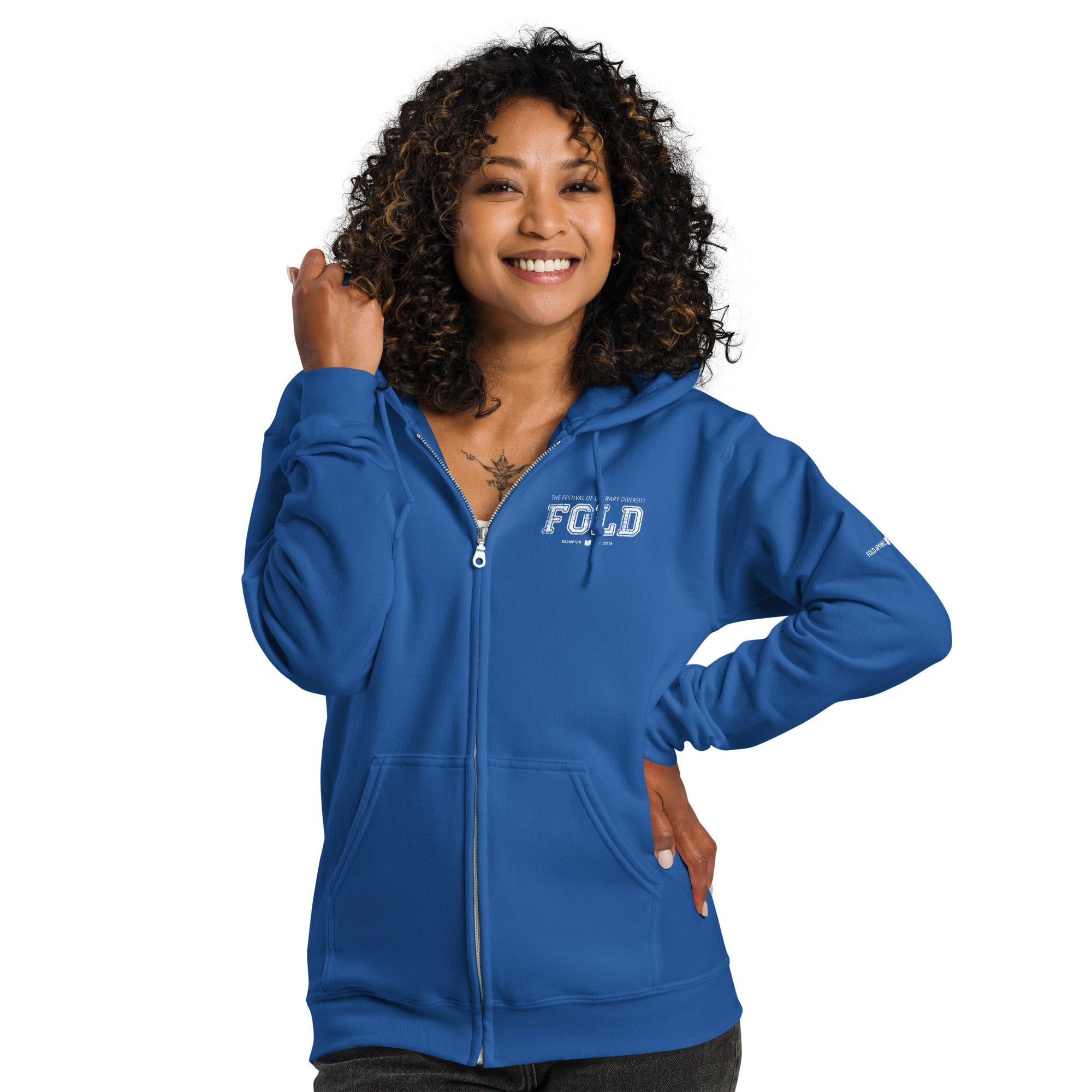 FOLD Varsity - Unisex Zip Hoodie