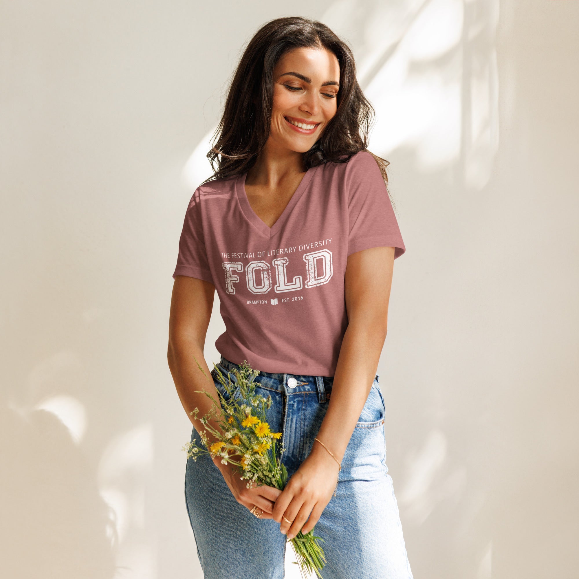 FOLD Varsity - Women’s Relaxed V-Neck