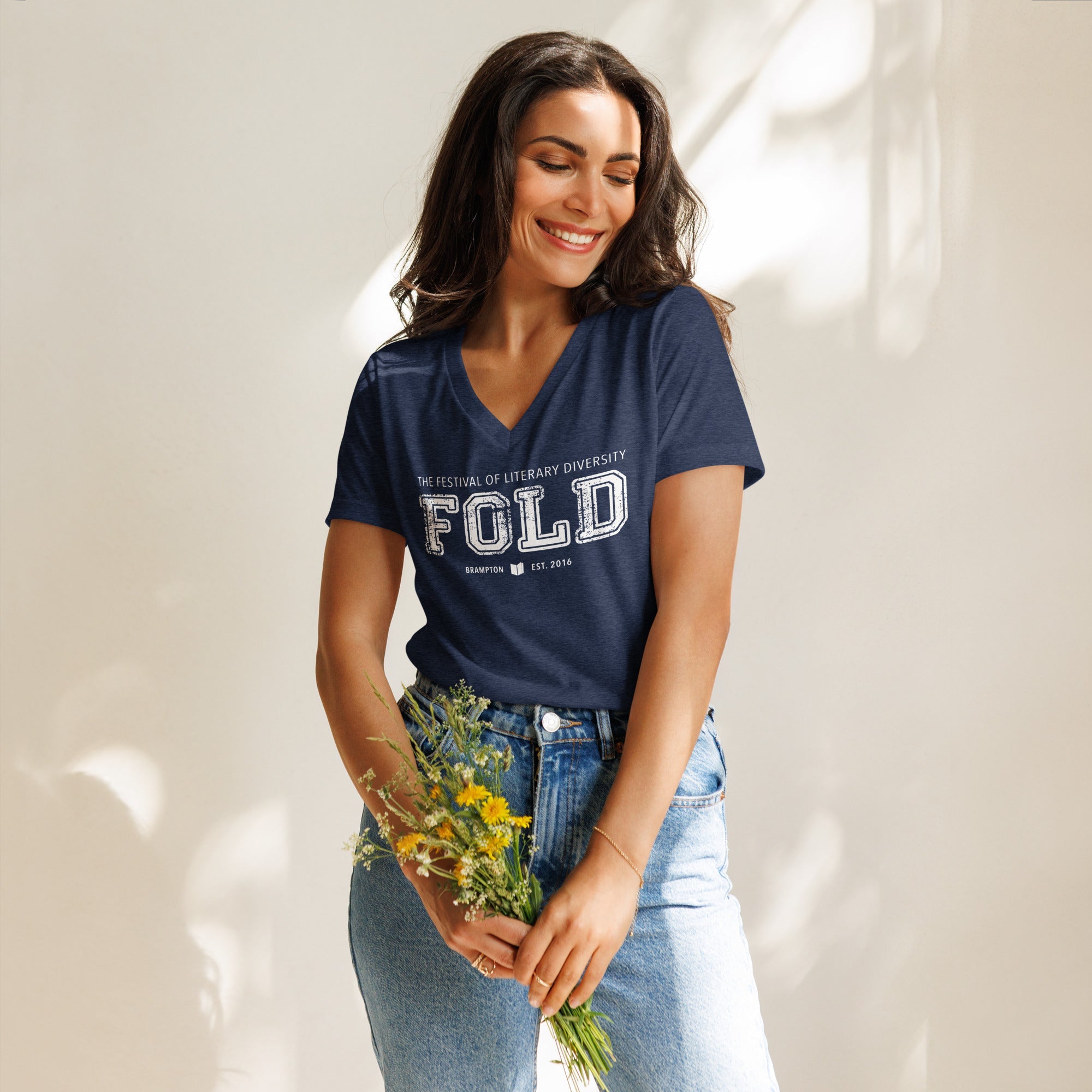 FOLD Varsity - Women’s Relaxed V-Neck